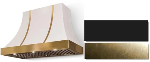AGA Cascade Classic Color Collection AH3630CACMBLAB - 36 Inch Concave Wall Mount Hood in Front View