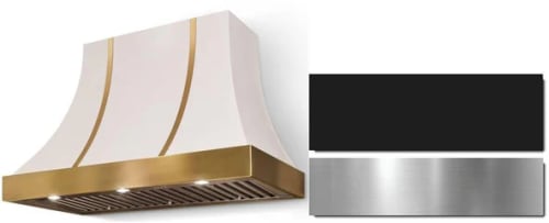 AGA Cascade Classic Color Collection AH3630CACMBLBN - 36 Inch Concave Wall Mount Hood in Front View