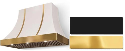 AGA Cascade Classic Color Collection AH3630CACMBLPB - 36 Inch Concave Wall Mount Hood in Front View
