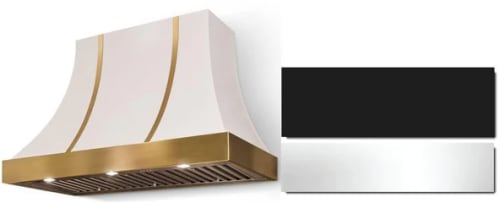 AGA Cascade Classic Color Collection AH3630CACMBLPC - 36 Inch Concave Wall Mount Hood in Front View