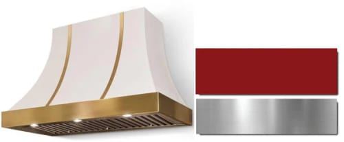 AGA Cascade SoHo Collection AH3630CACPCRBN - 36 Inch Concave Wall Mount Hood in Front View