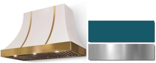 AGA Cascade SoHo Collection AH3630CACSALBN - 36 Inch Concave Wall Mount Hood in Front View