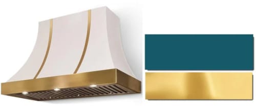 AGA Cascade SoHo Collection AH3630CACSALPB - 36 Inch Concave Wall Mount Hood in Front View