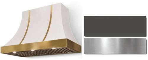 AGA Cascade SoHo Collection AH3630CACSLTBN - 36 Inch Concave Wall Mount Hood in Front View