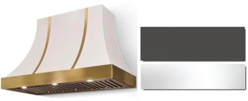 AGA Cascade SoHo Collection AH3630CACSLTPC - 36 Inch Concave Wall Mount Hood in Front View