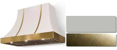 AGA Cascade Classic Color Collection AH3630CACSSAB - 36 Inch Concave Wall Mount Hood in Front View
