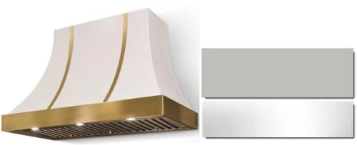 AGA Cascade Classic Color Collection AH3630CACSSPC - 36 Inch Concave Wall Mount Hood in Front View