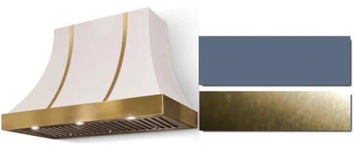 AGA Cascade SoHo Collection AH3630CACSTBAB - 36 Inch Concave Wall Mount Hood in Front View
