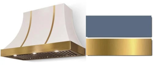 AGA Cascade SoHo Collection AH3630CACSTBBB - 36 Inch Concave Wall Mount Hood in Front View