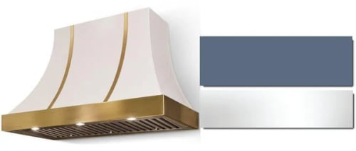 AGA Cascade SoHo Collection AH3630CACSTBPC - 36 Inch Concave Wall Mount Hood in Front View