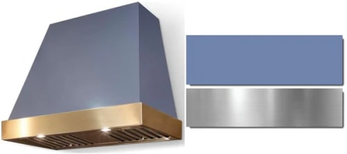 AGA Euclid SoHo Collection AH3630EUCCBBBN - 36 Inch Trapezoid Wall Mount Range Hood in Front View