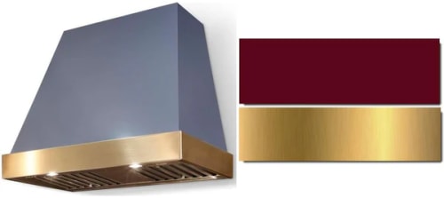 AGA Euclid SoHo Collection AH3630EUCCNBBB - 36 Inch Trapezoid Wall Mount Range Hood in Front View