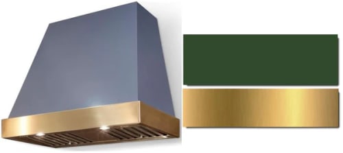 AGA Euclid Classic Color Collection AH3630EUCCWGBB - 36 Inch Trapezoid Wall Mount Range Hood in Front View