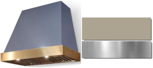 AGA Euclid SoHo Collection AH3630EUCFWNBN - 36 Inch Trapezoid Wall Mount Range Hood in Front View
