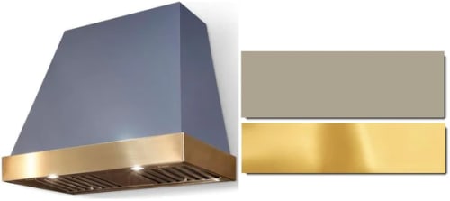 AGA Euclid SoHo Collection AH3630EUCFWNPB - 36 Inch Trapezoid Wall Mount Range Hood in Front View