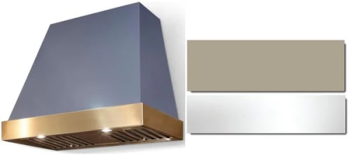 AGA Euclid SoHo Collection AH3630EUCFWNPC - 36 Inch Trapezoid Wall Mount Range Hood in Front View