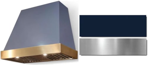 AGA Euclid Classic Color Collection AH3630EUCINDBN - 36 Inch Trapezoid Wall Mount Range Hood in Front View