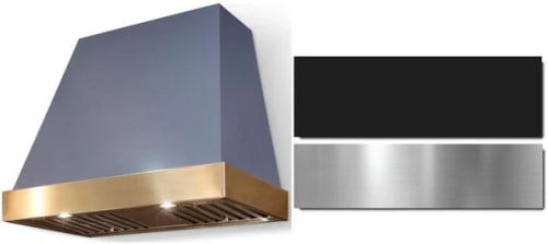 AGA Euclid Classic Color Collection AH3630EUCMBLBN - 36 Inch Trapezoid Wall Mount Range Hood in Front View