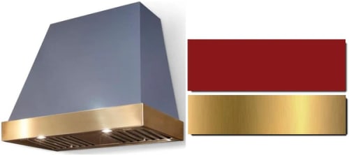 AGA Euclid SoHo Collection AH3630EUCPCRBB - 36 Inch Trapezoid Wall Mount Range Hood in Front View