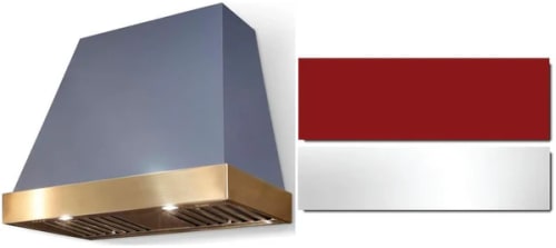 AGA Euclid SoHo Collection AH3630EUCPCRPC - 36 Inch Trapezoid Wall Mount Range Hood in Front View