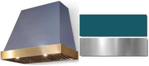 AGA Euclid SoHo Collection AH3630EUCSALBN - 36 Inch Trapezoid Wall Mount Range Hood in Front View