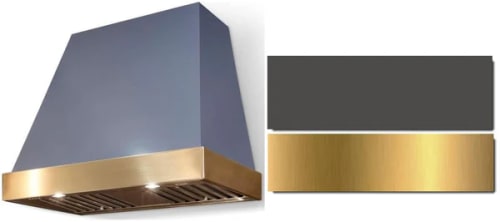 AGA Euclid SoHo Collection AH3630EUCSLTBB - 36 Inch Trapezoid Wall Mount Range Hood in Front View