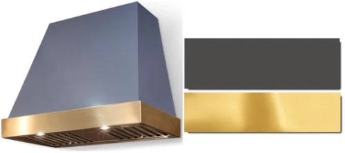 AGA Euclid SoHo Collection AH3630EUCSLTPB - 36 Inch Trapezoid Wall Mount Range Hood in Front View