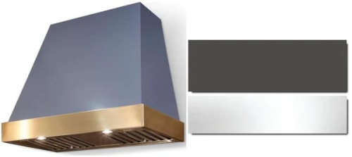 AGA Euclid SoHo Collection AH3630EUCSLTPC - 36 Inch Trapezoid Wall Mount Range Hood in Front View