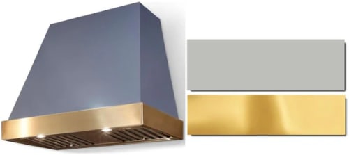 AGA Euclid Classic Color Collection AH3630EUCSSPB - 36 Inch Trapezoid Wall Mount Range Hood in Front View