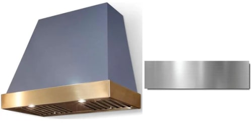 AGA Euclid SoHo Collection AH3630EUCSTBBN - 36 Inch Trapezoid Wall Mount Range Hood in Front View
