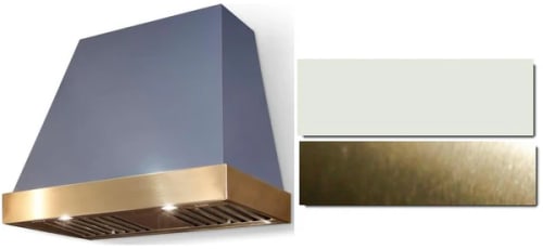 AGA Euclid Classic Color Collection AH3630EUCWHTAB - 36 Inch Trapezoid Wall Mount Range Hood in Front View