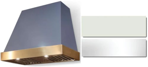 AGA Euclid Classic Color Collection AH3630EUCWHTPC - 36 Inch Trapezoid Wall Mount Range Hood in Front View