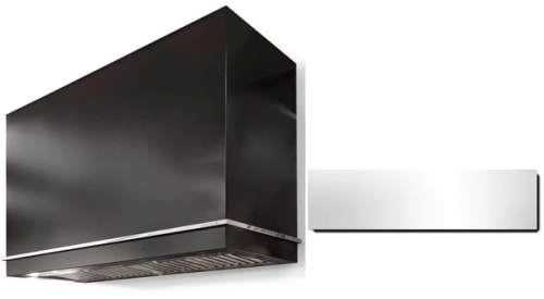 AGA Loge Series Classic Color Collection AH3630LGEBLKPC - LOGE 36 Inch Wall Mount Range Hood in Front View