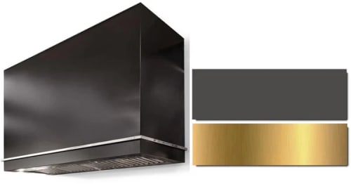 AGA classic color collection SoHo Collection AH3630LGESLTBB - LOGE 36 Inch Wall Mount Range Hood in Front View
