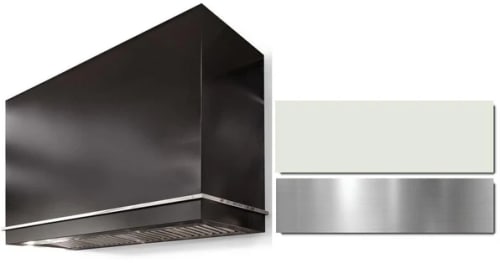 AGA Loge Series Classic Color Collection AH3630LGEWHTBN - LOGE 36 Inch Wall Mount Range Hood in Front View
