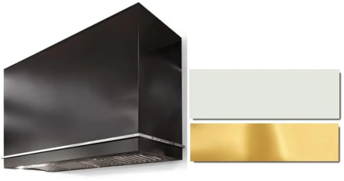 AGA Loge Series Classic Color Collection AH3630LGEWHTPB - LOGE 36 Inch Wall Mount Range Hood in Front View