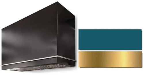 AGA Loge Series SoHo Collection AH3642LGESALPB - LOGE 36 Inch Wall Mount Range Hood in Front View