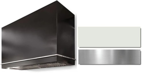 AGA Loge Series Classic Color Collection AH3642LGEWHTBN - LOGE 36 Inch Wall Mount Range Hood in Front View