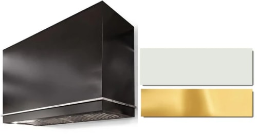 AGA Loge Series Classic Color Collection AH3642LGEWHTPB - LOGE 36 Inch Wall Mount Range Hood in Front View