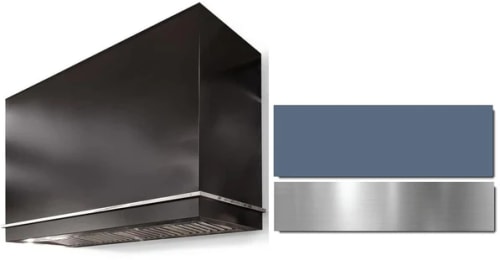 AGA Loge Series SoHo Collection AH3654LGESTBBN - LOGE 36 Inch Wall Mount Range Hood in Front View