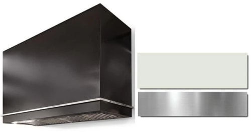 AGA Loge Series Classic Color Collection AH3654LGEWHTBN - LOGE 36 Inch Wall Mount Range Hood in Front View