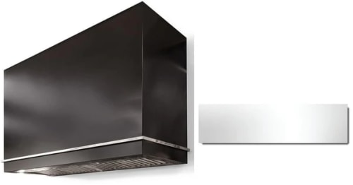 AGA Loge Series Classic Color Collection AH4830LGEBLKPC - LOGE 48 Inch Wall Mount Range Hood in Front View