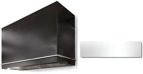 AGA Loge Series Classic Color Collection AH4854LGEBLKPC - LOGE 48 Inch Wall Mount Range Hood in Front View