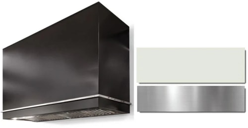 AGA Loge Series Classic Color Collection AH4854LGEWHTBN - LOGE 48 Inch Wall Mount Range Hood in Front View