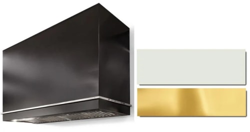 AGA Loge Series Classic Color Collection AH4854LGEWHTPB - LOGE 48 Inch Wall Mount Range Hood in Front View
