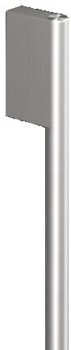 Fisher & Paykel AHD7RD3684AX - Contemporary Round Silver Handle Kit for 36" French Door Refrigerator