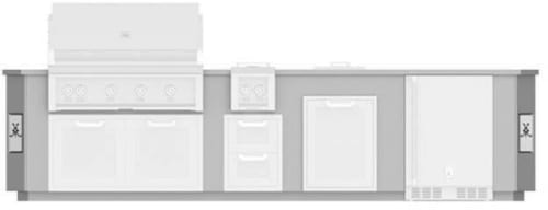 Hestan GES12 - 12 Ft. Outdoor Living Suite with Side Burner (No Countertop)