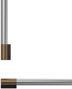 Fisher & Paykel AHP3RD2484WDC - Professional Round Flush Handle Kit for Integrated Refrigerator Freezer, 24"
