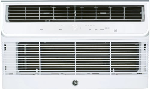 GE AJCQ08AWJ - Built-In Thru the Wall Smart Air Conditioner with 3-Speed Fan in Front View