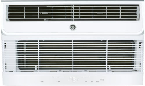 GE AJEM12DWJ - 12,000 BTU Thru the Wall Smart Air Conditioner with 10,600 BTU Electric Heat in Front View
